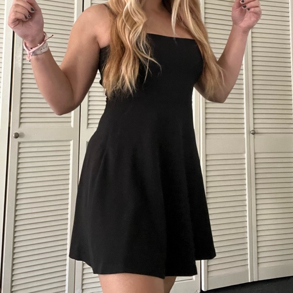 Black Bow Back Cocktail Dress - Picture 2 of 8